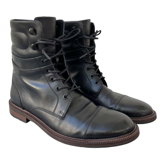 Kenneth Cole Reaction Other - Kenneth Cole Let's Roll Cap Toe Black Boots Men’s Size 7 M